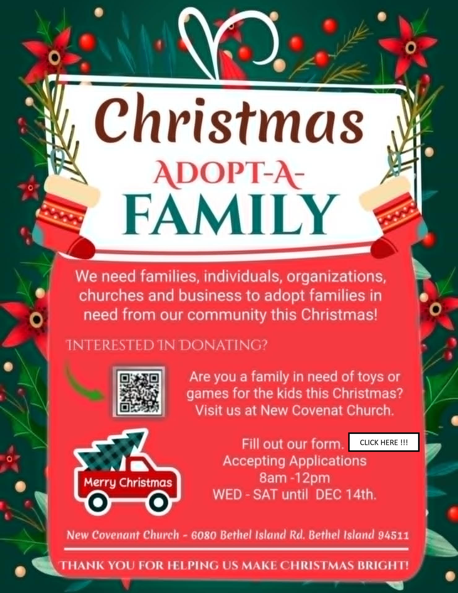 Christmas Family Tidings Flyer